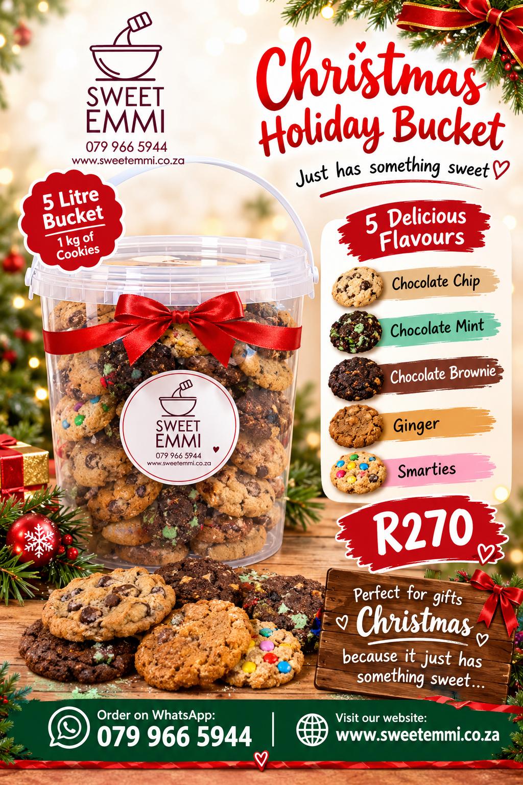 Pre-order - Christmas Holiday Bucket / Kersfees Vakansie Emmer, photo 1