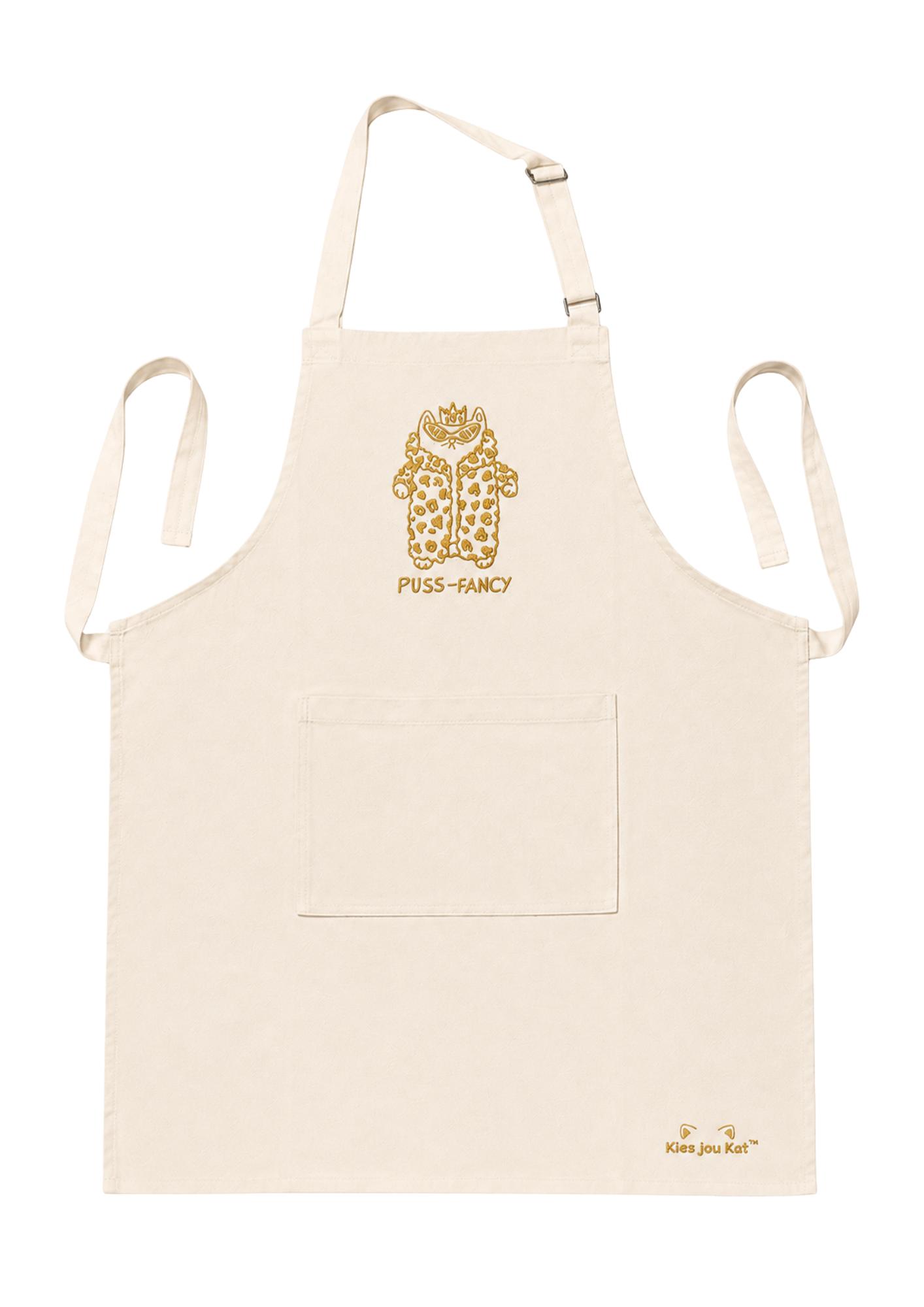 Puss fancy cotton apron
