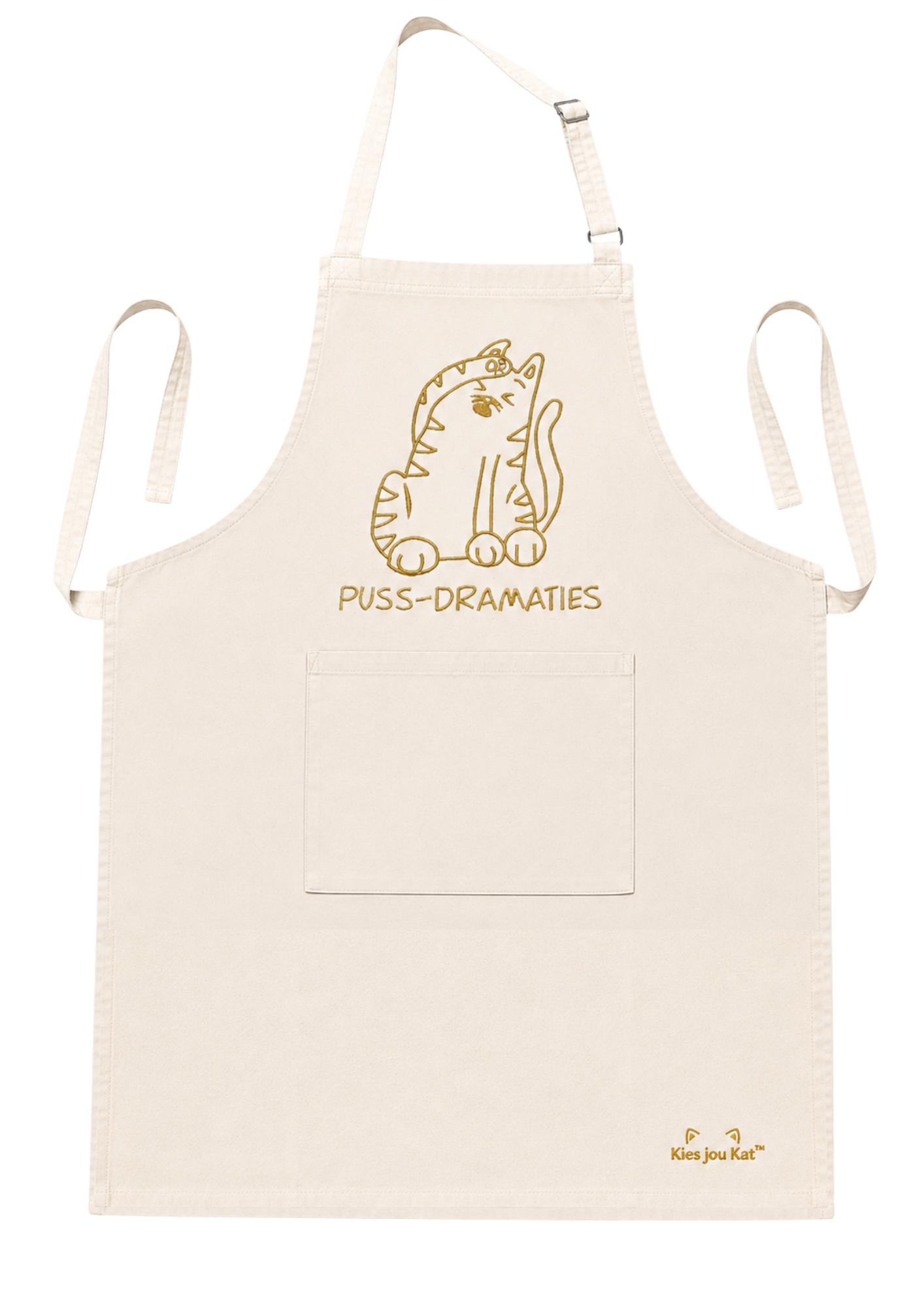 Puss Dramaties cotton apron