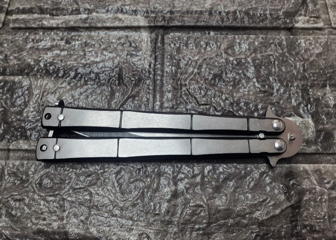 Premium Butterfly Folding Knife – Black Handle — 3