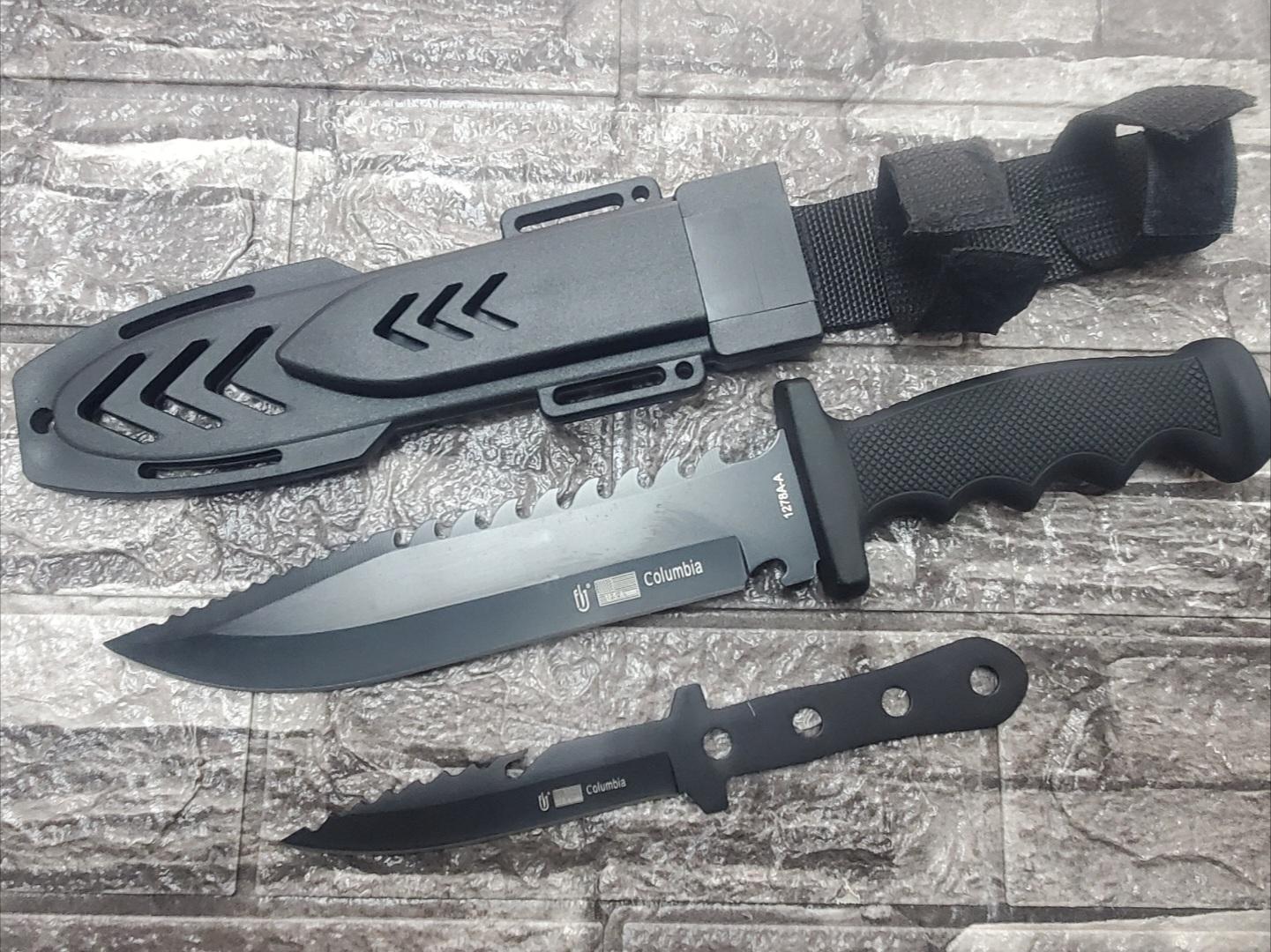 Columbia 2-Piece Survival Knife Set with Sheath — 3