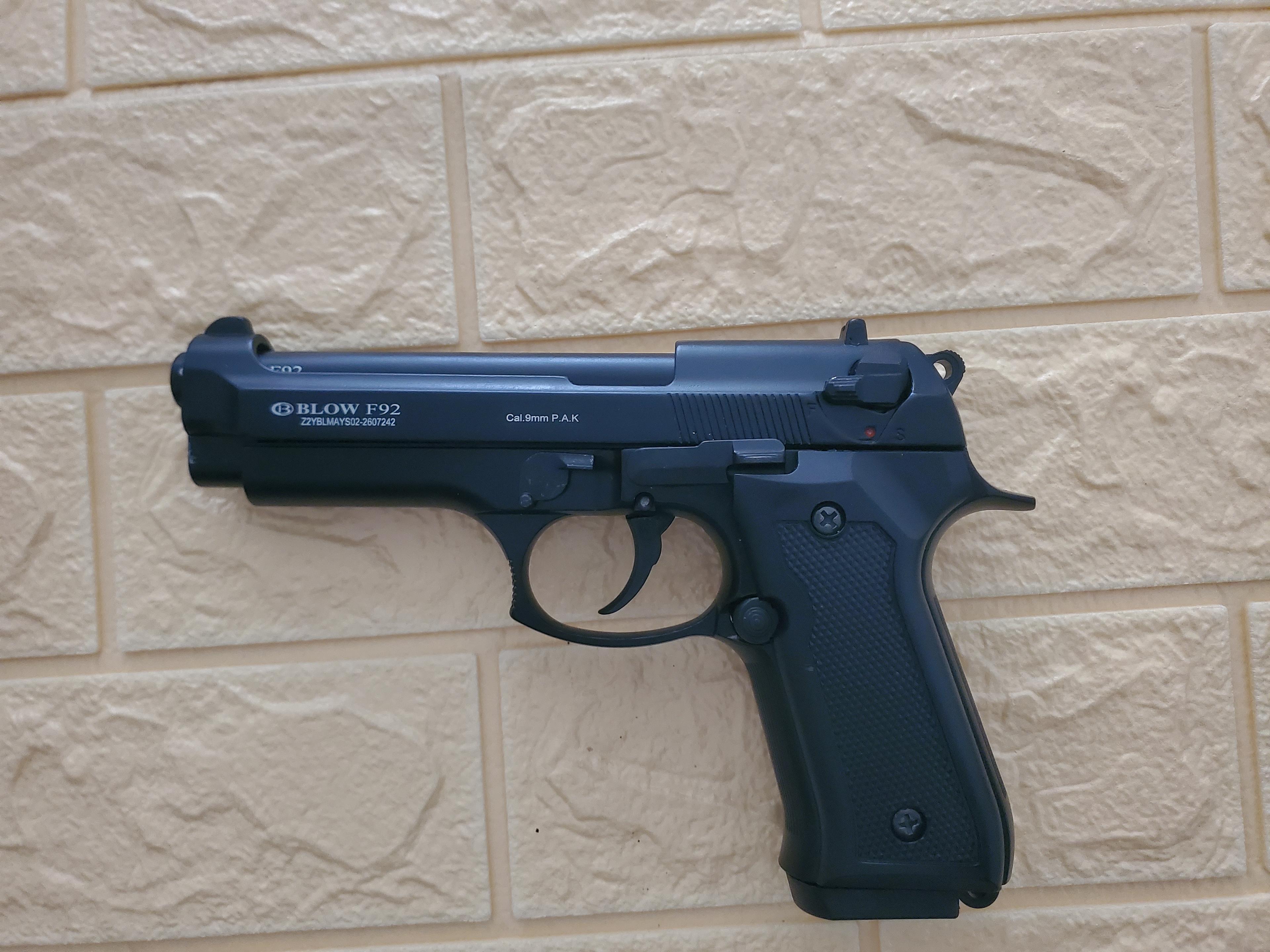 Blow F92 9mm P.A.K. Blank-Firing Pistol – Black — 1