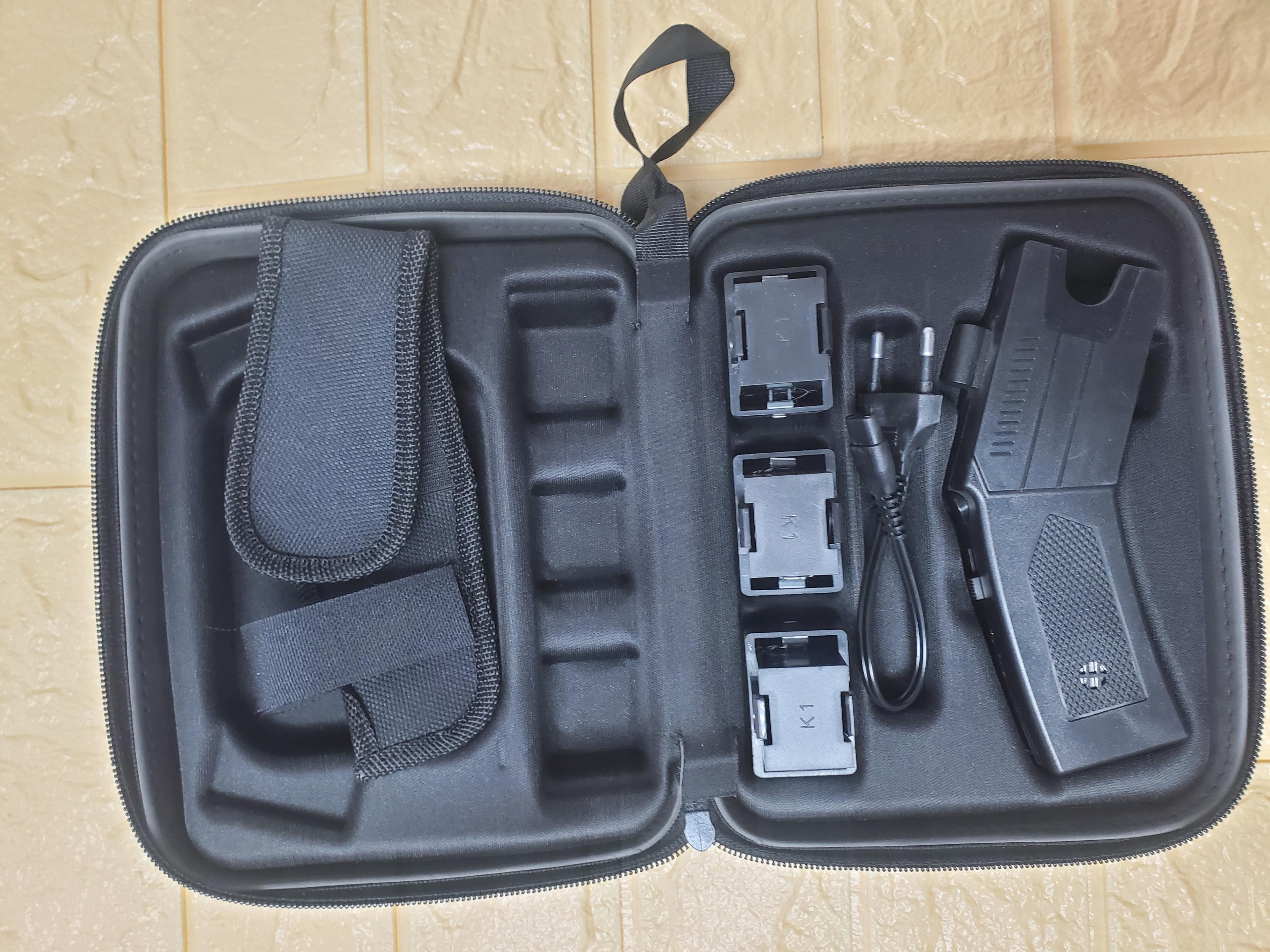 5-Meter Ballistic Stun Gun Kit – Rechargeable Self-Defense Device with Carry Case — 1