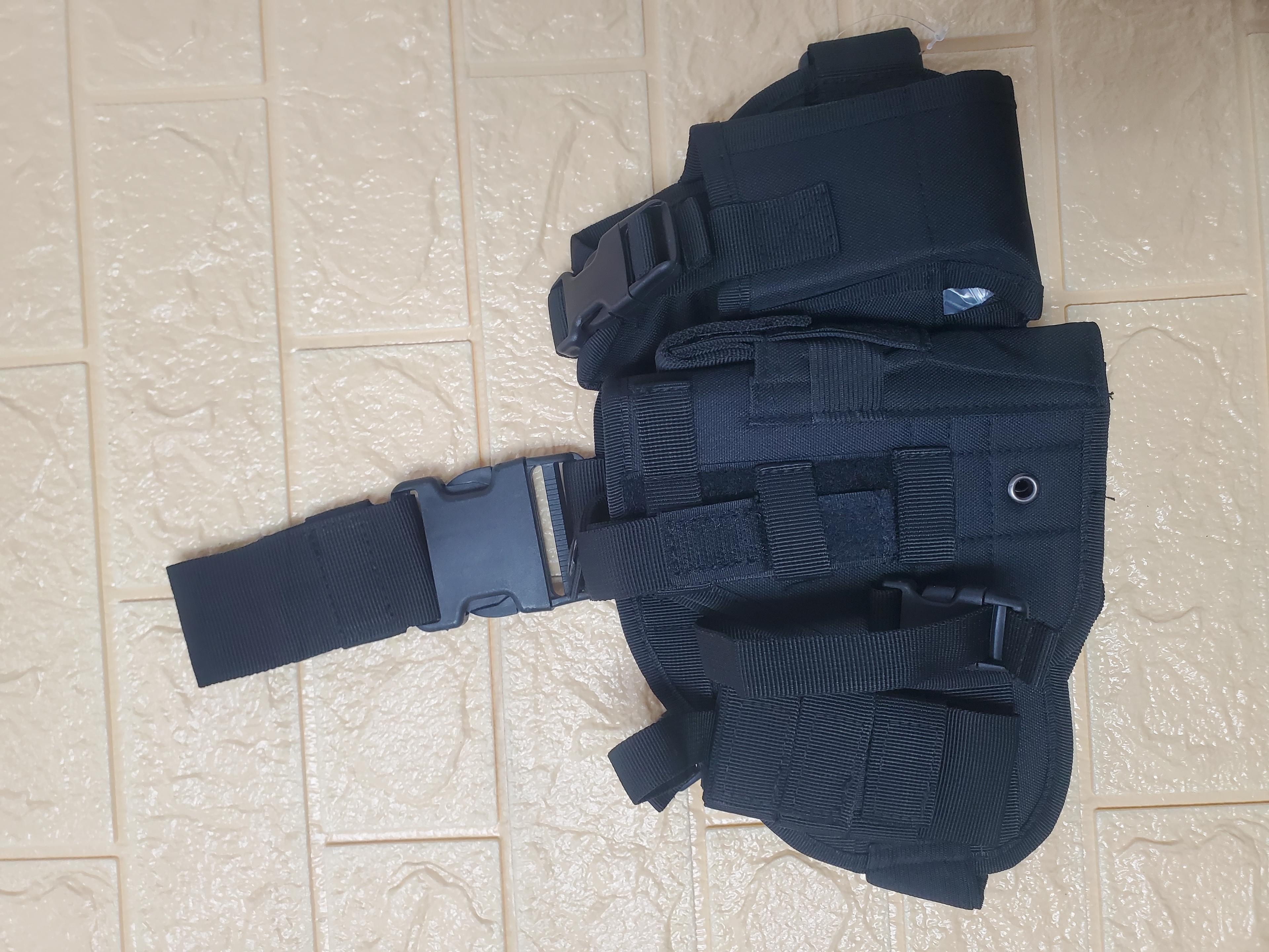 Universal Tactical Double Drop-Leg Holster – Black — 1