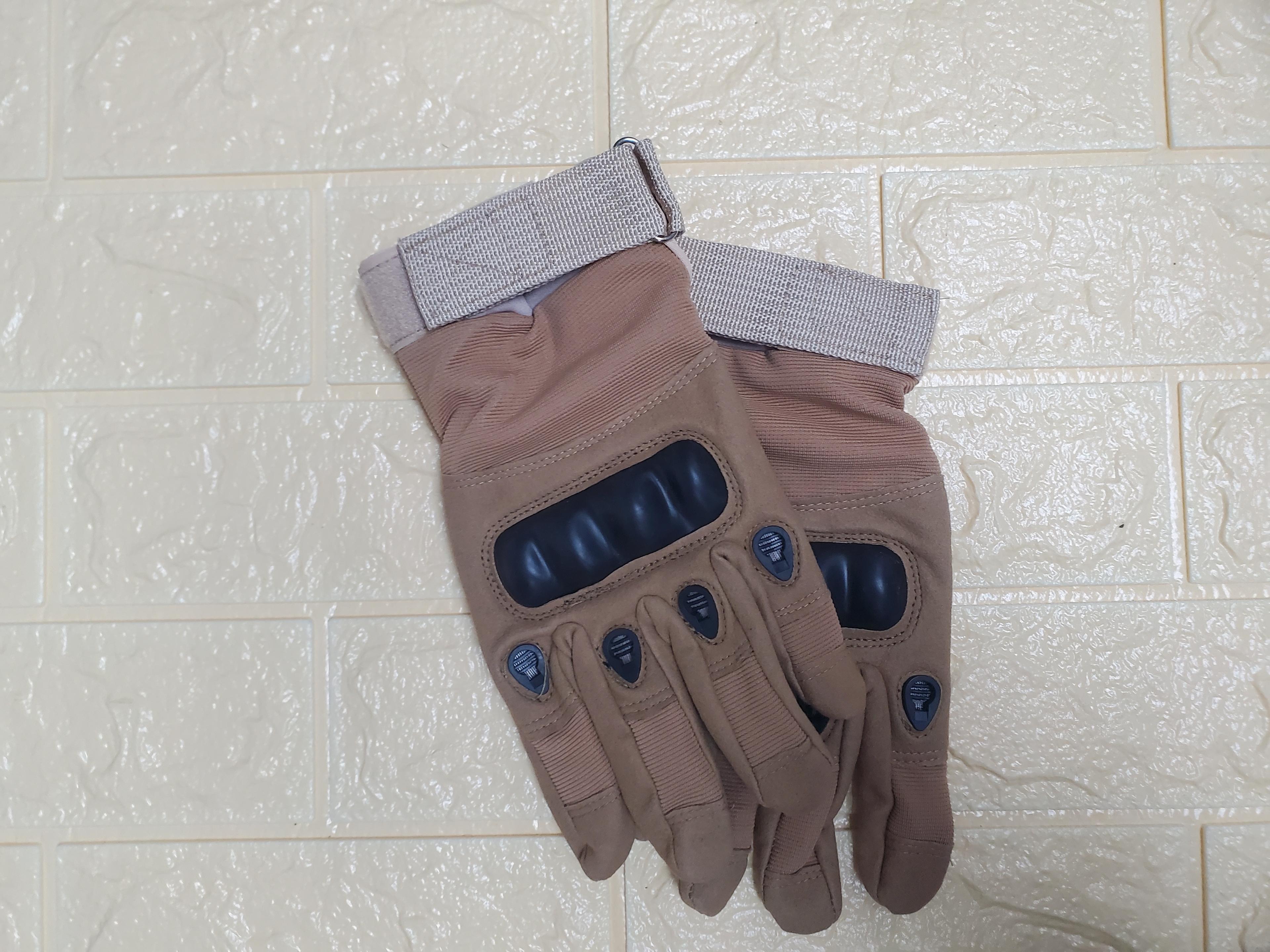 TacSpec Full Finger Hard Knuckle Tactical Gloves Variants Black Coyote Tan — 1