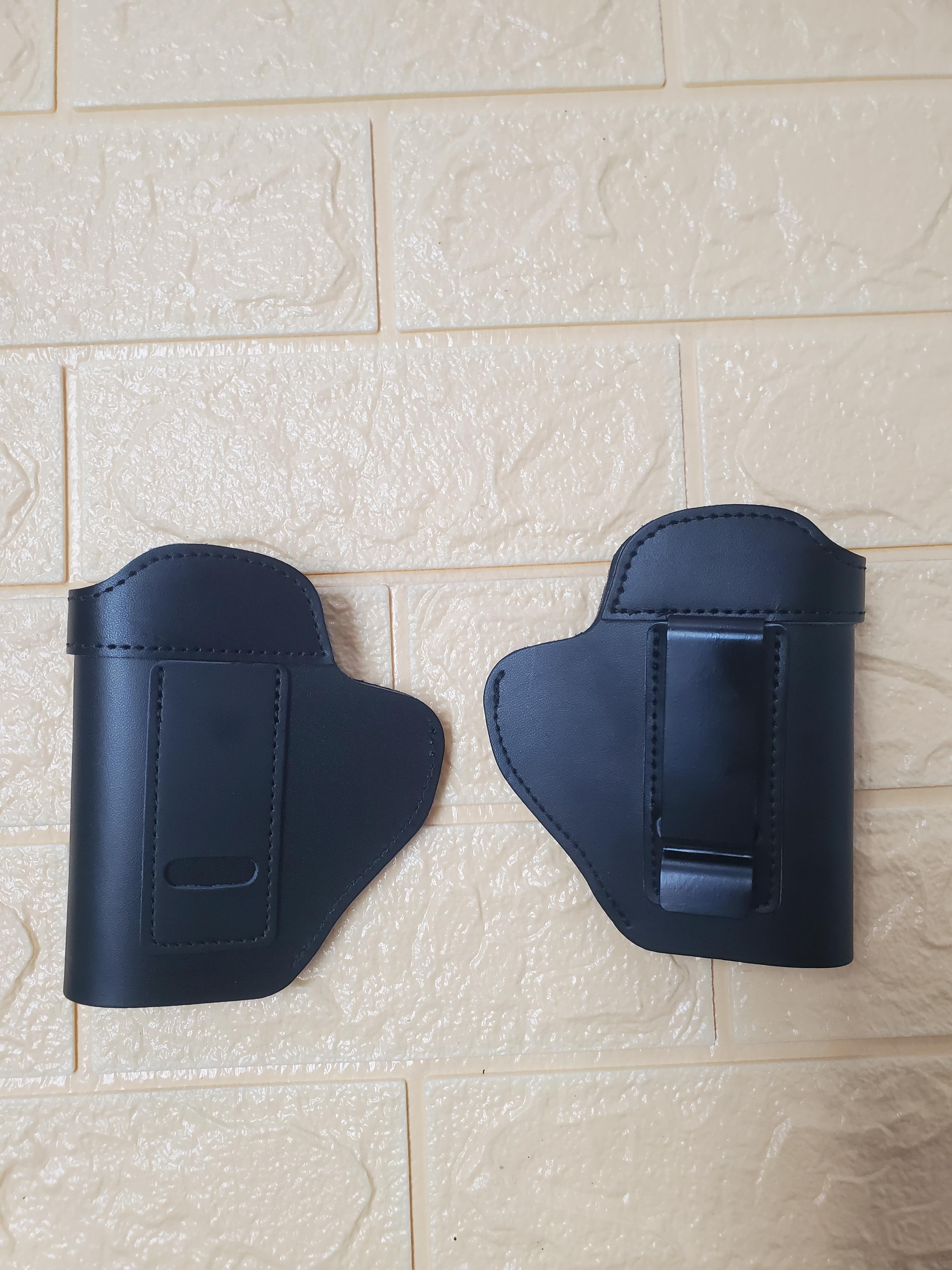 Genuine Leather Universal Multi-Fit Concealed Carry Holster – Black — 1