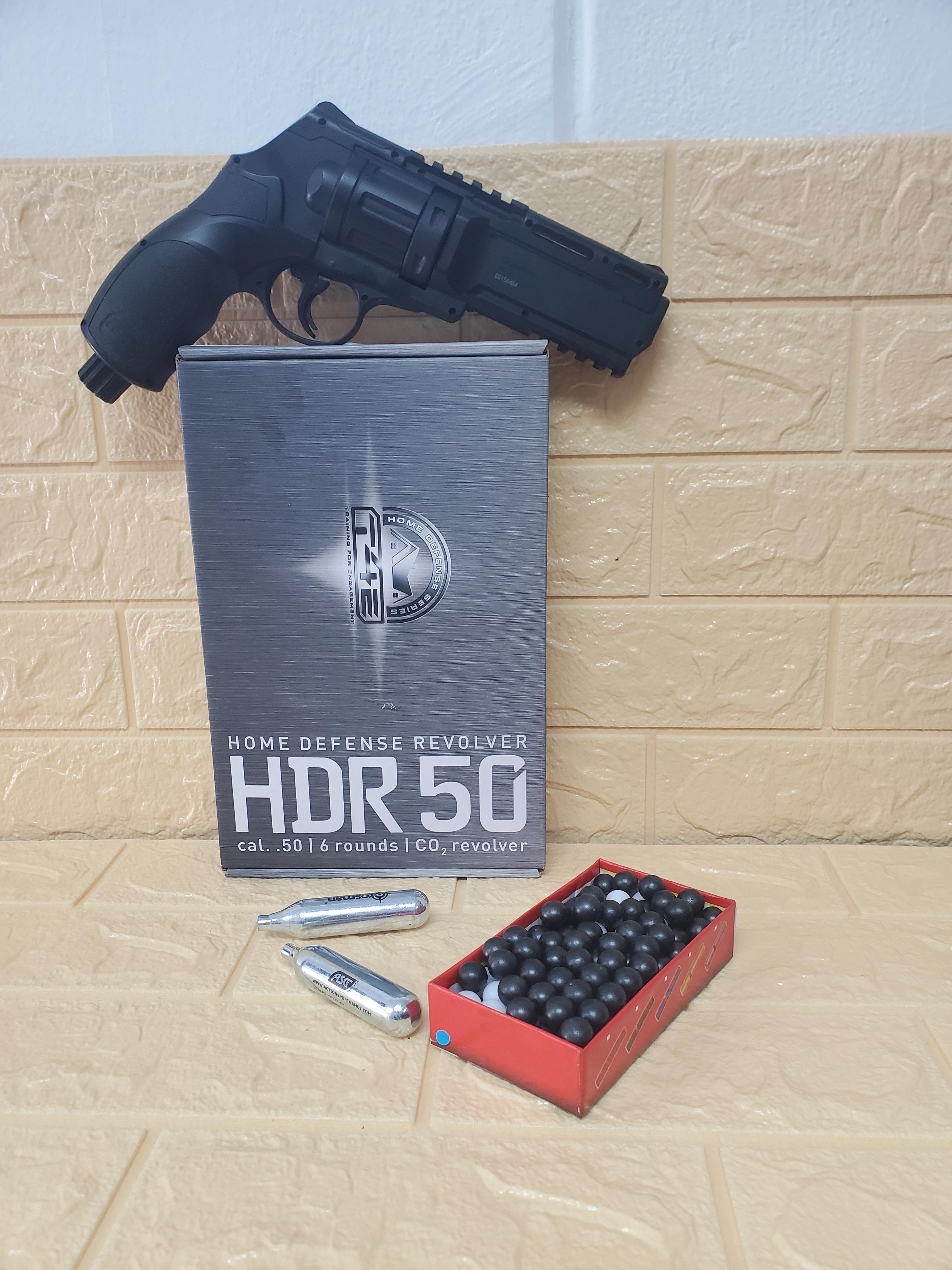 Umarex T4E HDR 50 CO₂ Home Defense Revolver – .50 Cal 6-Shot — 1