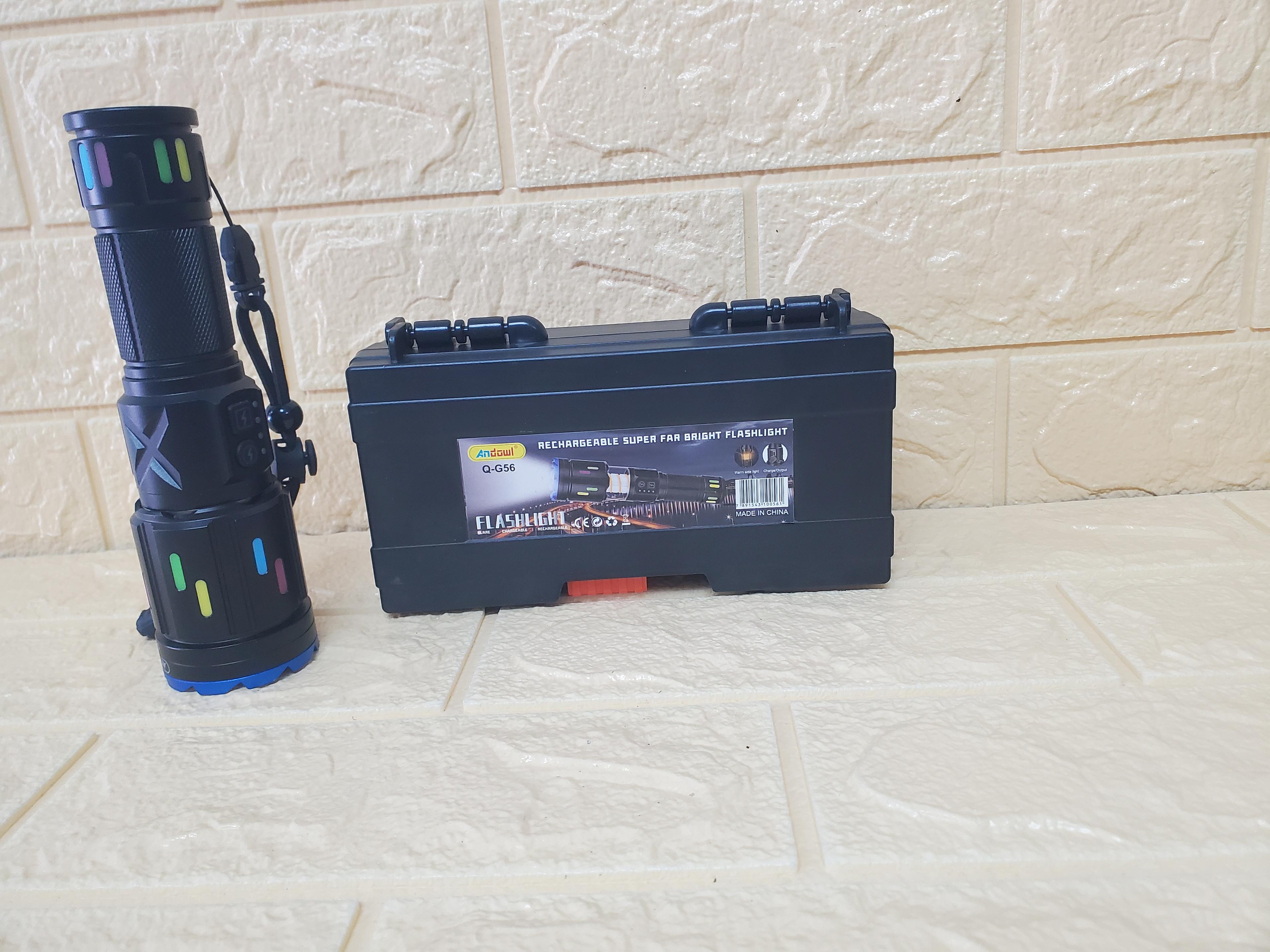 ATA Q-G56 Rechargeable Super Far Bright LED Flashlight with Carry Case — 1