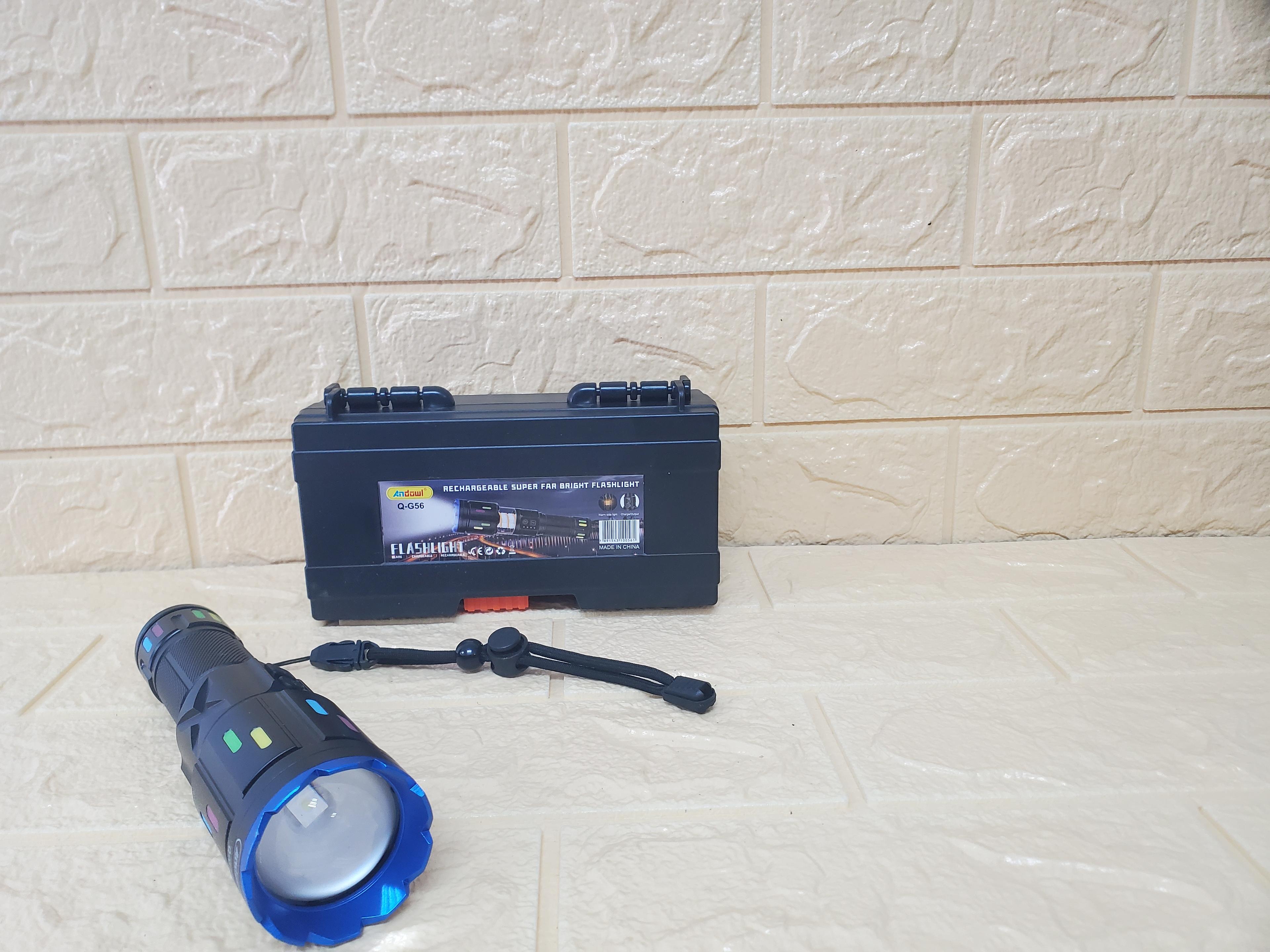 ATA Q-G56 Rechargeable Super Far Bright LED Flashlight with Carry Case — 2