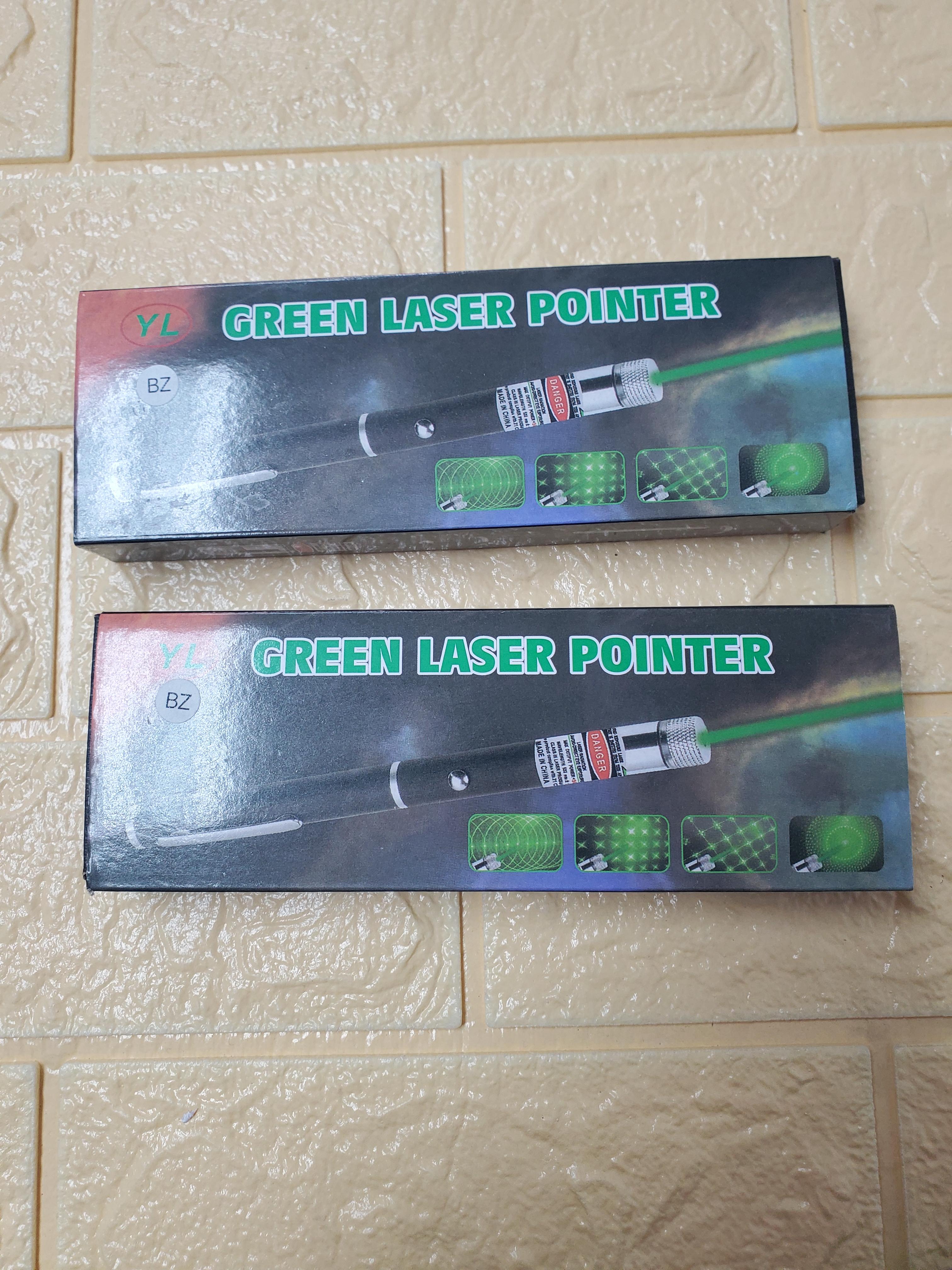 Green Laser Pointer with Pattern Star Caps – Rechargeable — 1