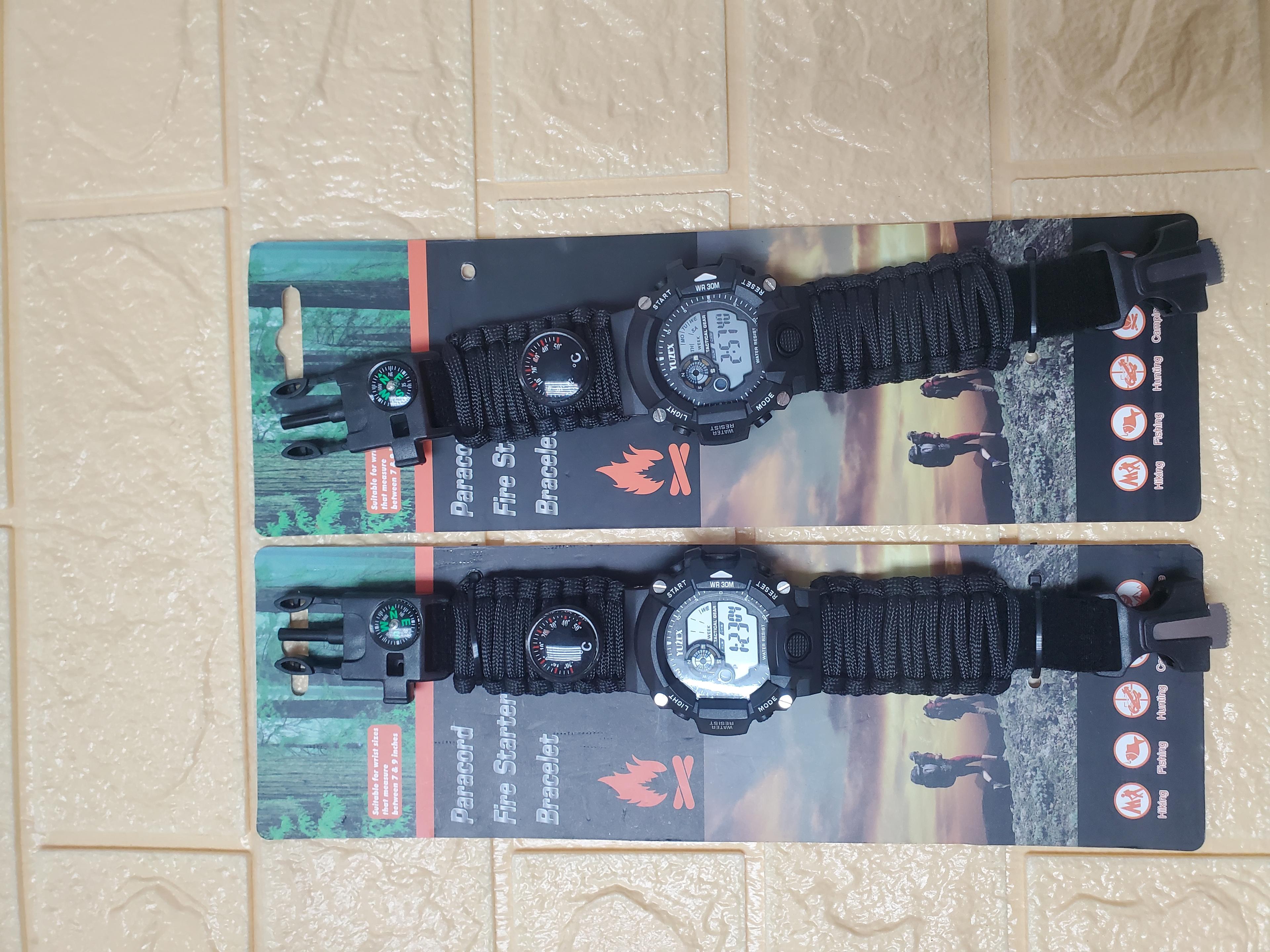 Yuzex Tactical Survival Paracord Watch Bracelet – Multi-Function Outdoor Emergency Tool — 1