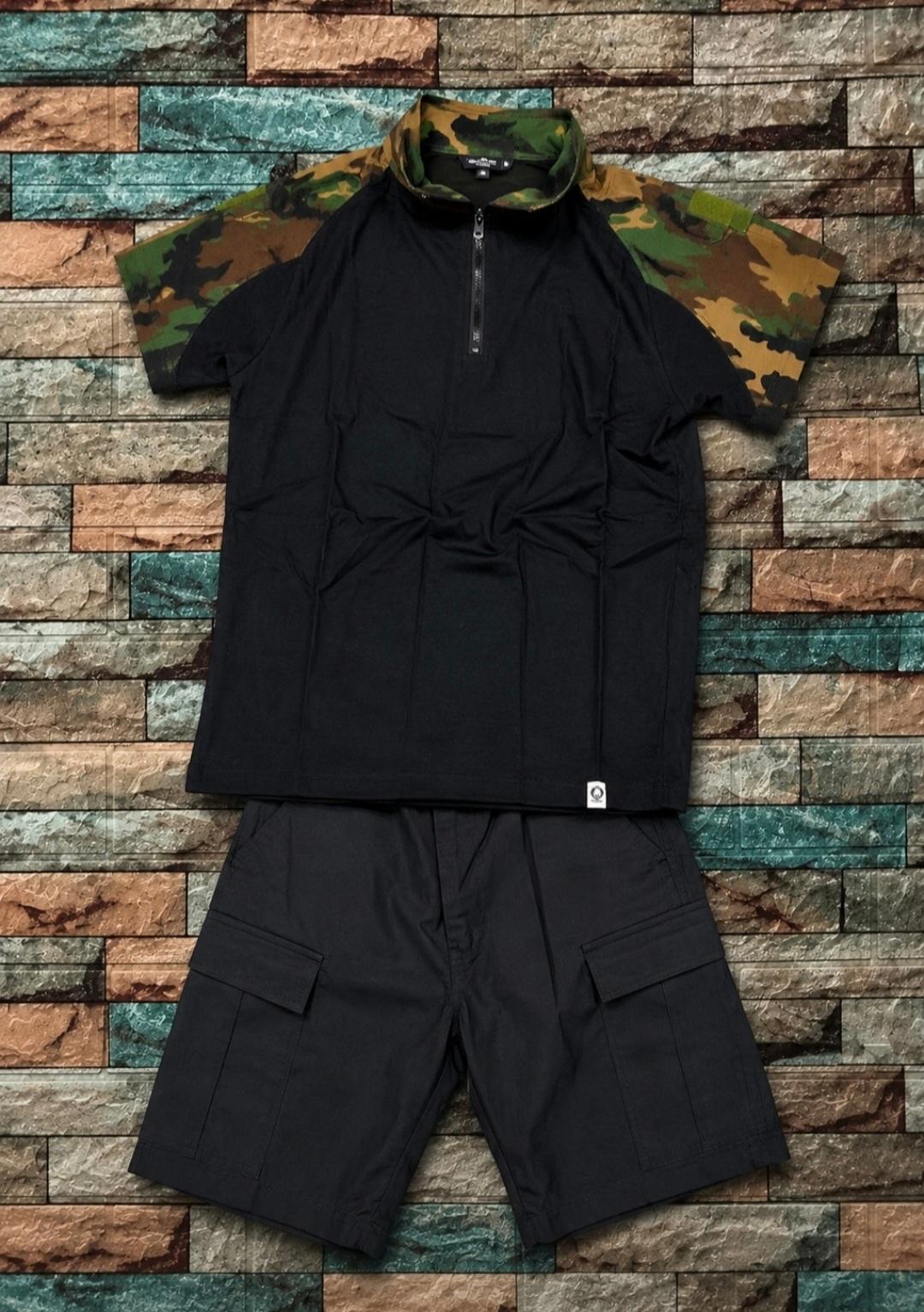 Grey Woodland Tactical Combat Shirt & Cargo Pants Set — 3