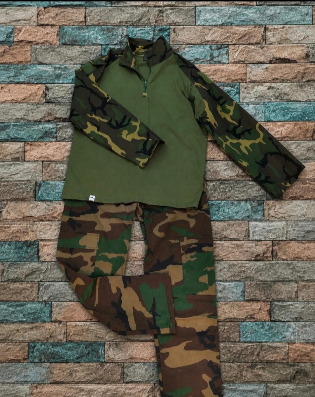 M81 Woodland Camo Tactical Combat Shirt & Cargo Pants Set — 3