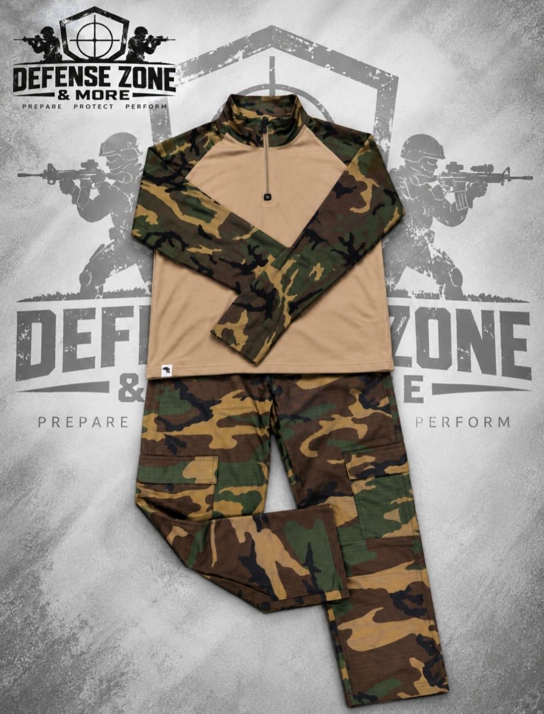 M81 Woodland Camo Tactical Combat Shirt & Cargo Pants Set — 3
