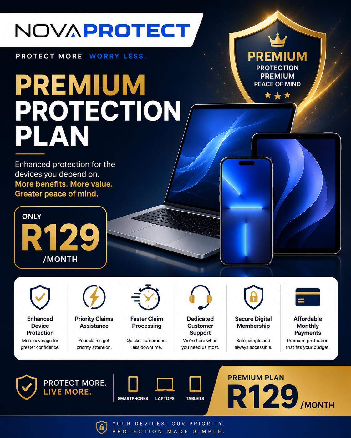Premium Plan – R129/month — 1