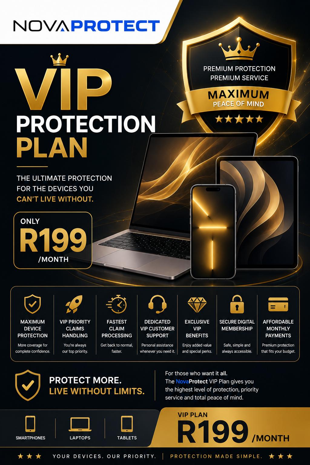 VIP Plan – R199/month — 1