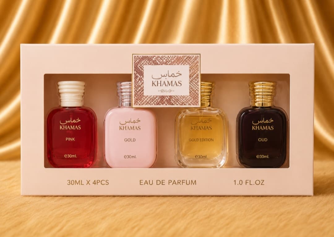 Khamas Eau de Parfum Gift Set – 4 × 30ml