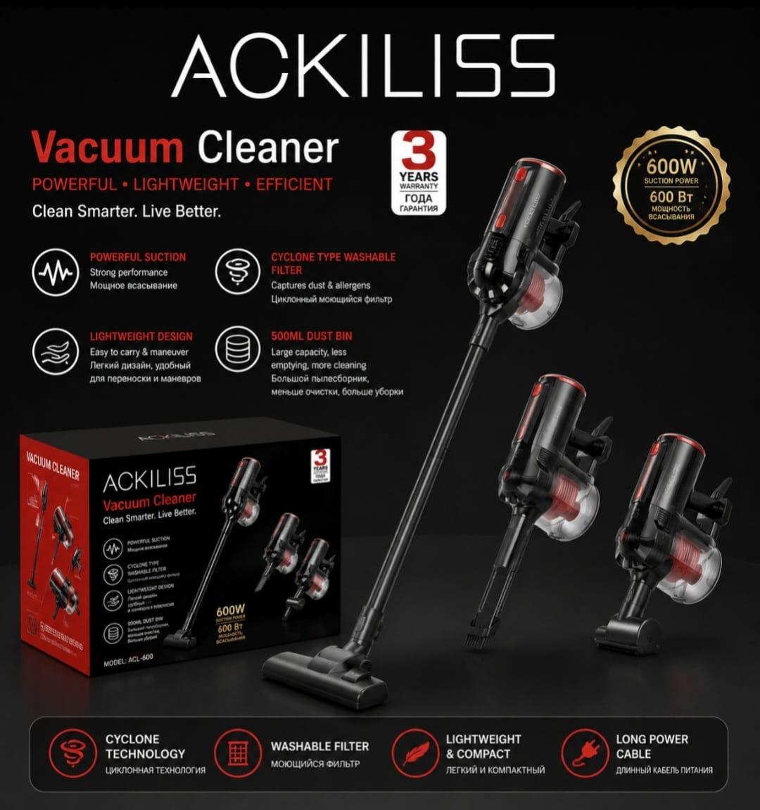 Ackiliss 600W Multi-Function Stick & Handheld Vacuum Cleaner – ACL-600 — 1