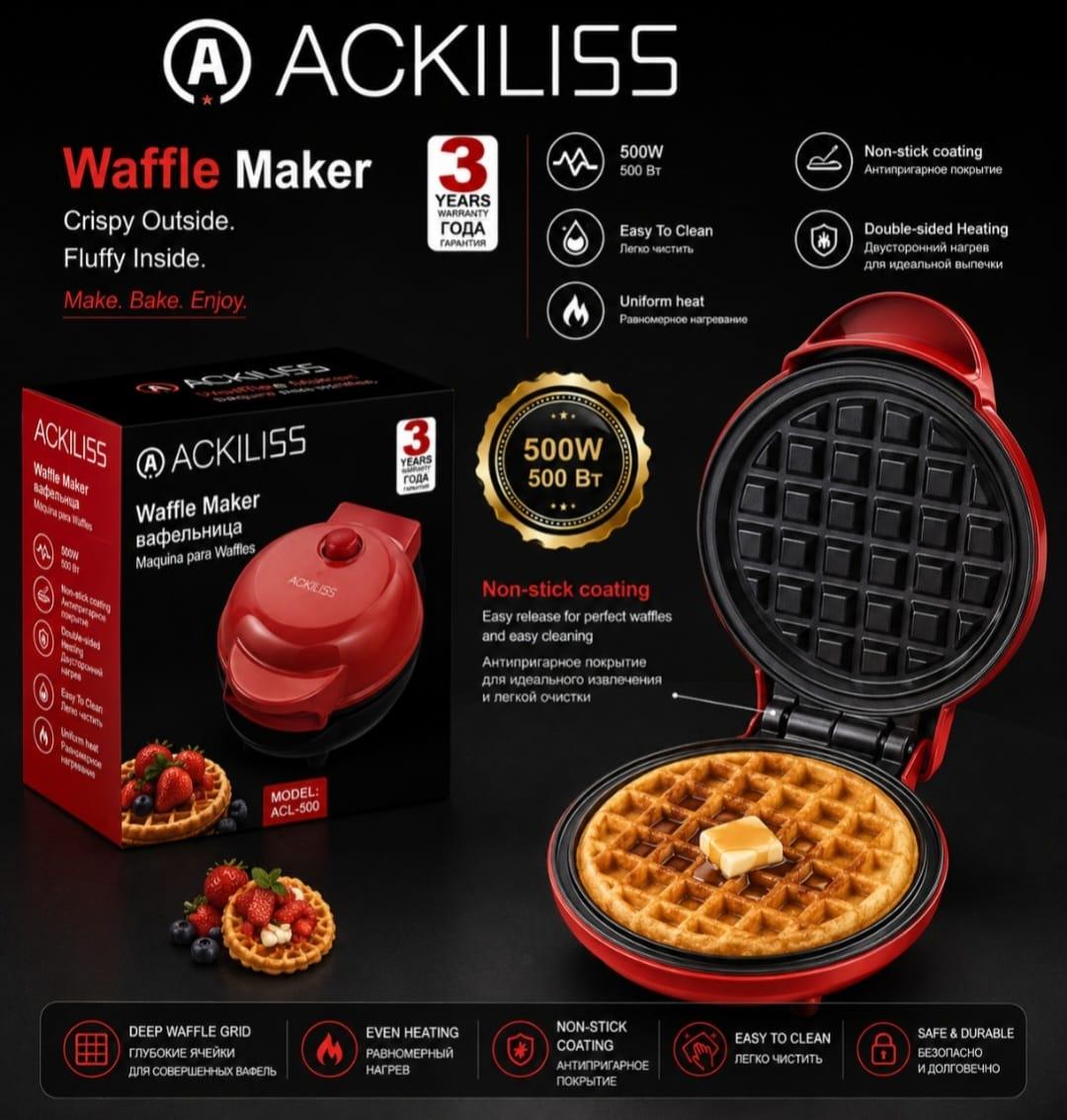 Ackiliss ACL-500 500W Waffle Maker — 1