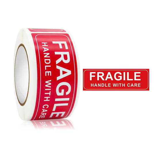 Fragile Sticker (Per roll) — 2