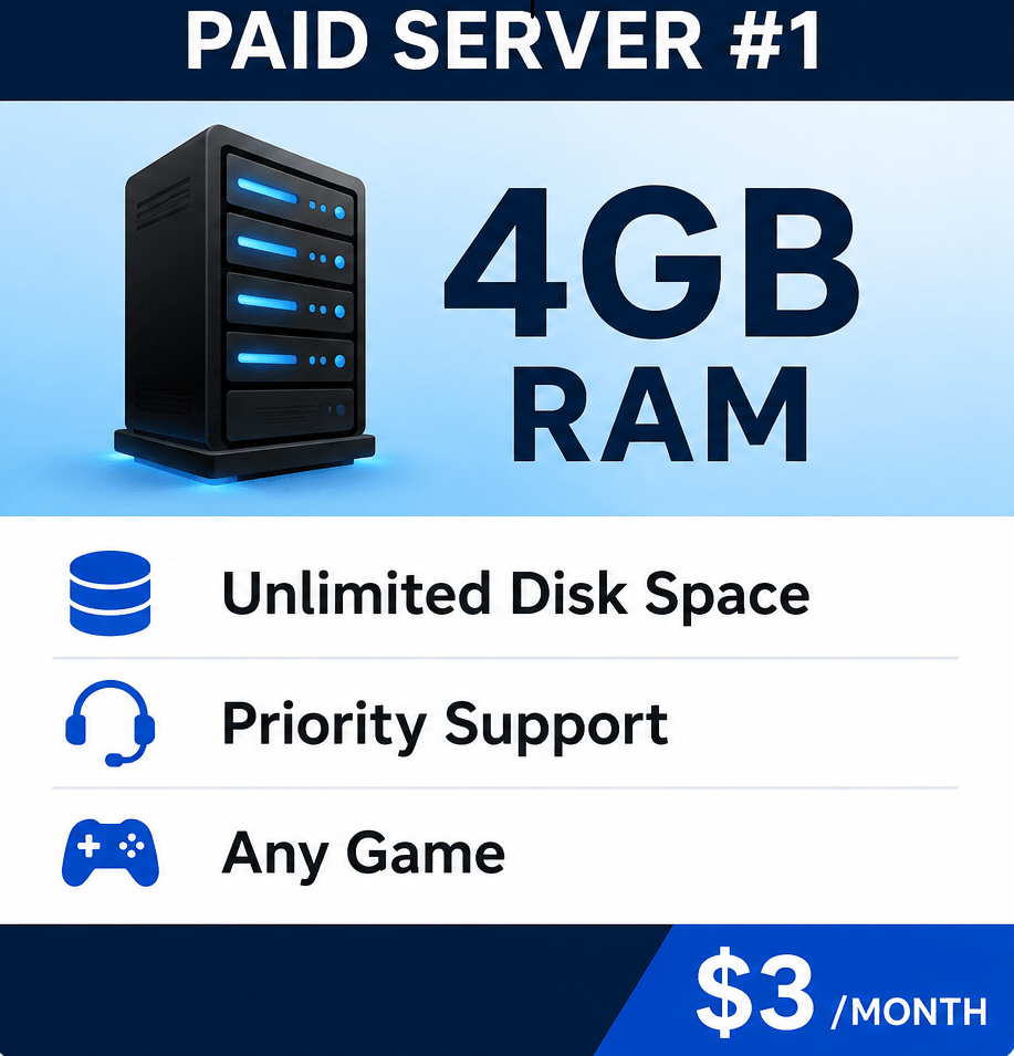 Paid Server #1  — 1