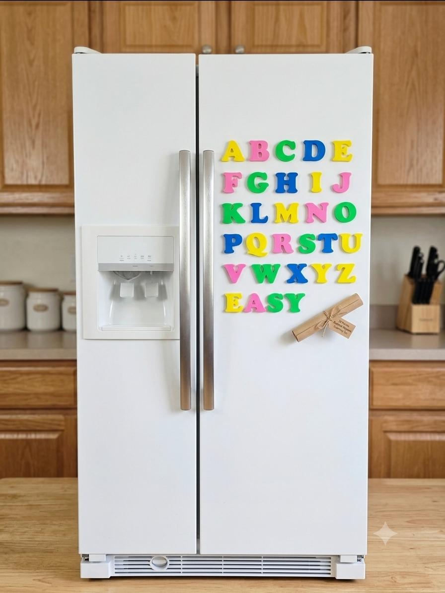 Alphabet fridge magnets per set — 1