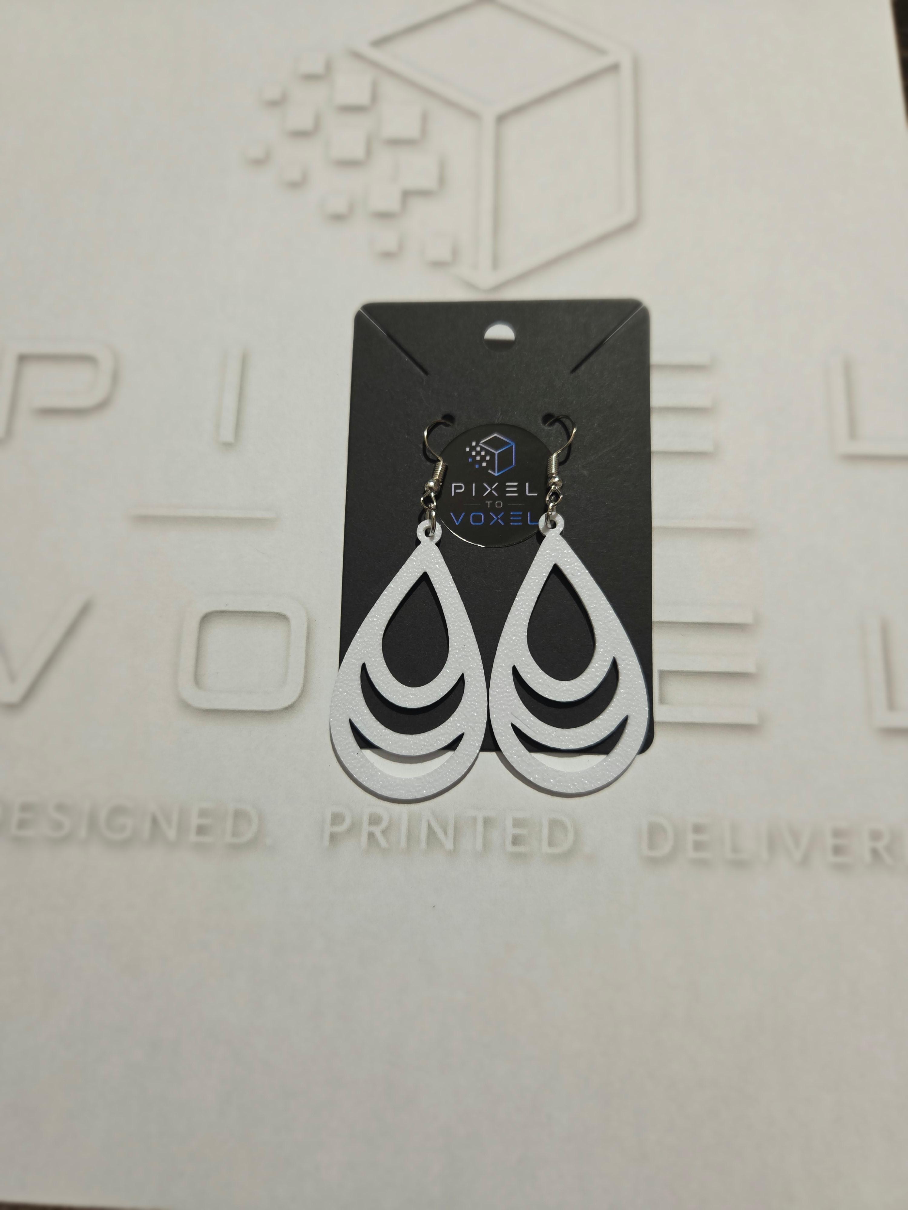Drop Earrings - White — 1