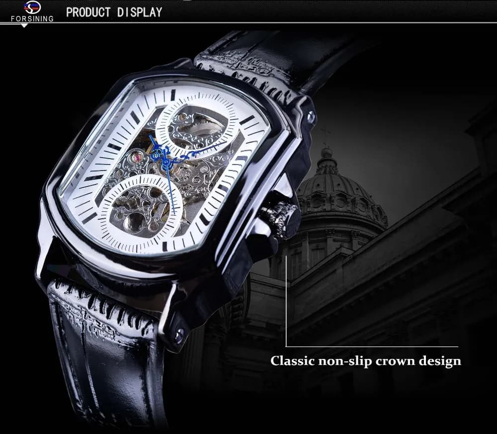 Men's Automatic Square Mechanical Watch — 10