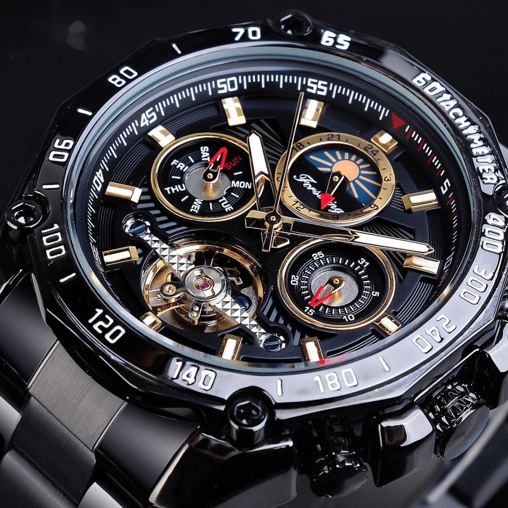 Tourbillon multifunctional waterproof automatic mechanical watch — 8