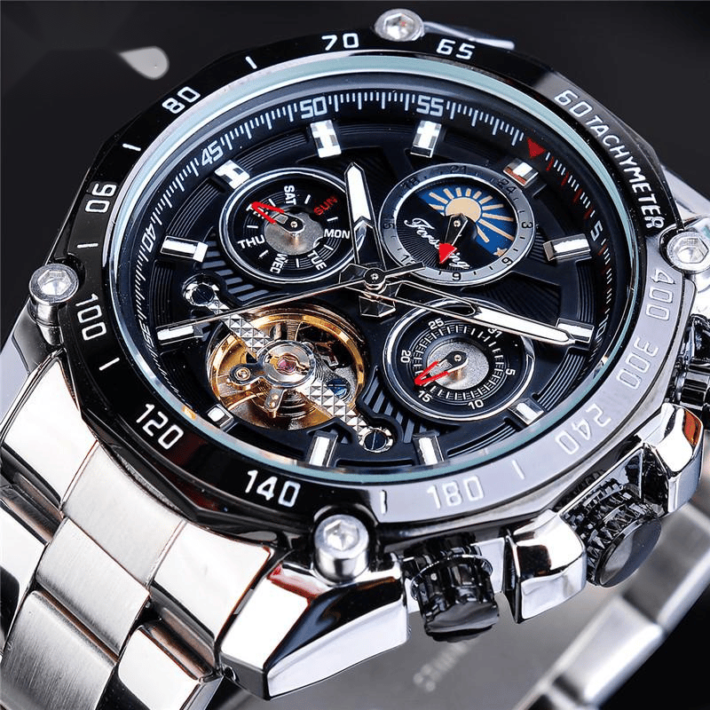 Tourbillon multifunctional waterproof automatic mechanical watch — 5