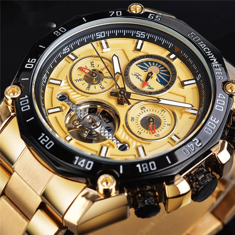 Tourbillon multifunctional waterproof automatic mechanical watch — 4