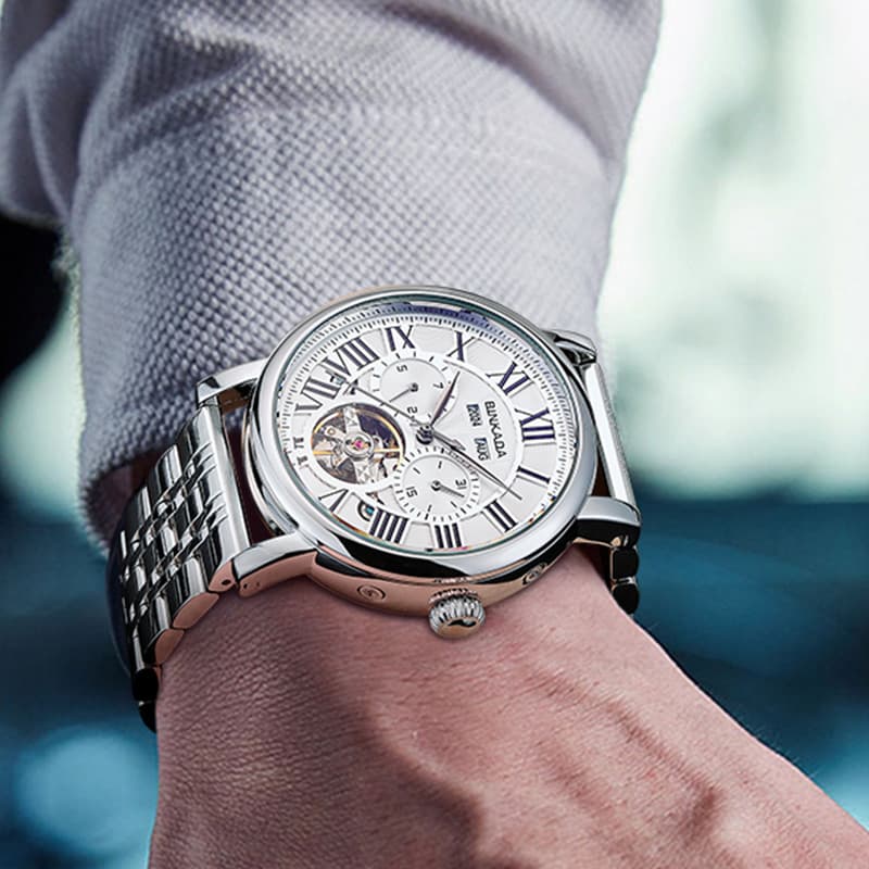 Multifunctional Mechanical Men's Automatic Waterproof Watch — 4