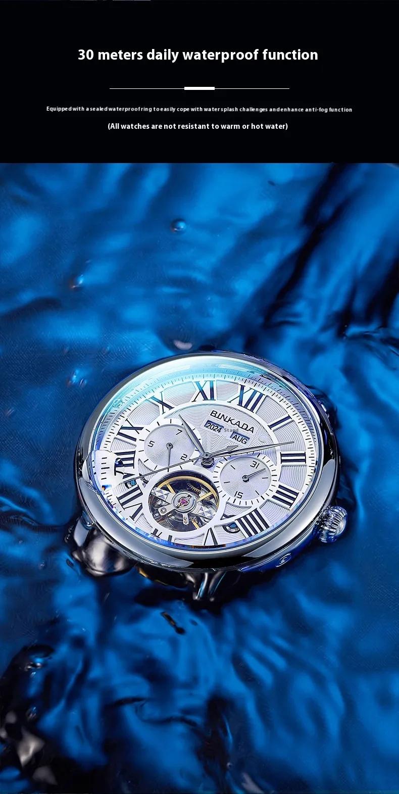 Multifunctional Mechanical Men's Automatic Waterproof Watch — 7