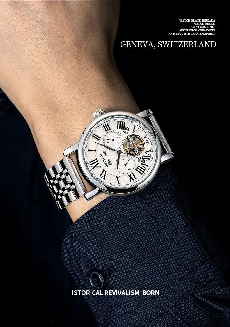 Multifunctional Mechanical Men's Automatic Waterproof Watch — 11