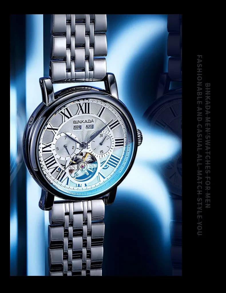 Multifunctional Mechanical Men's Automatic Waterproof Watch — 12