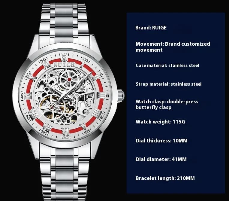 Double-sided Hollow Automatic Mechanical Watch — 3