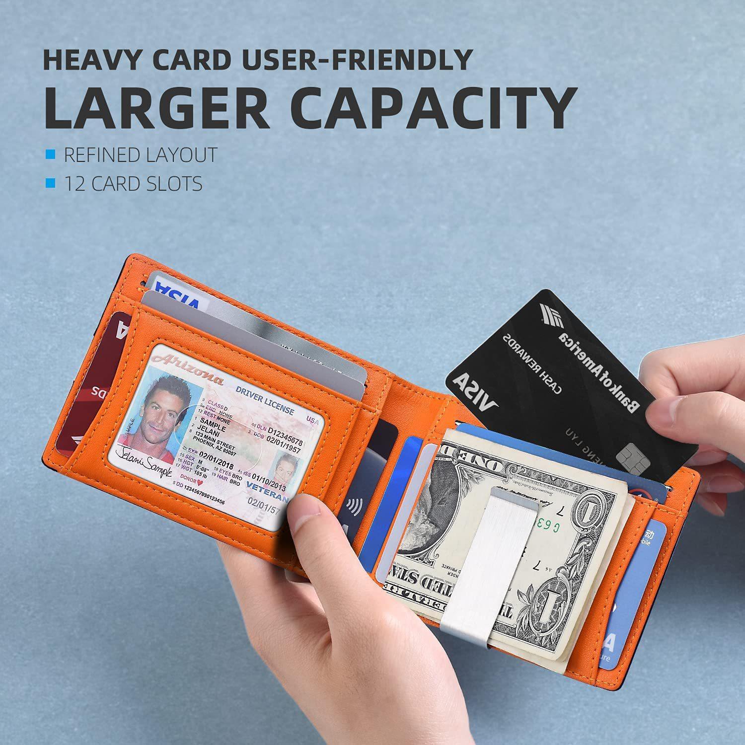 Carbon Fiber Wallet Men's Card Holder One-piece Zipper — 13