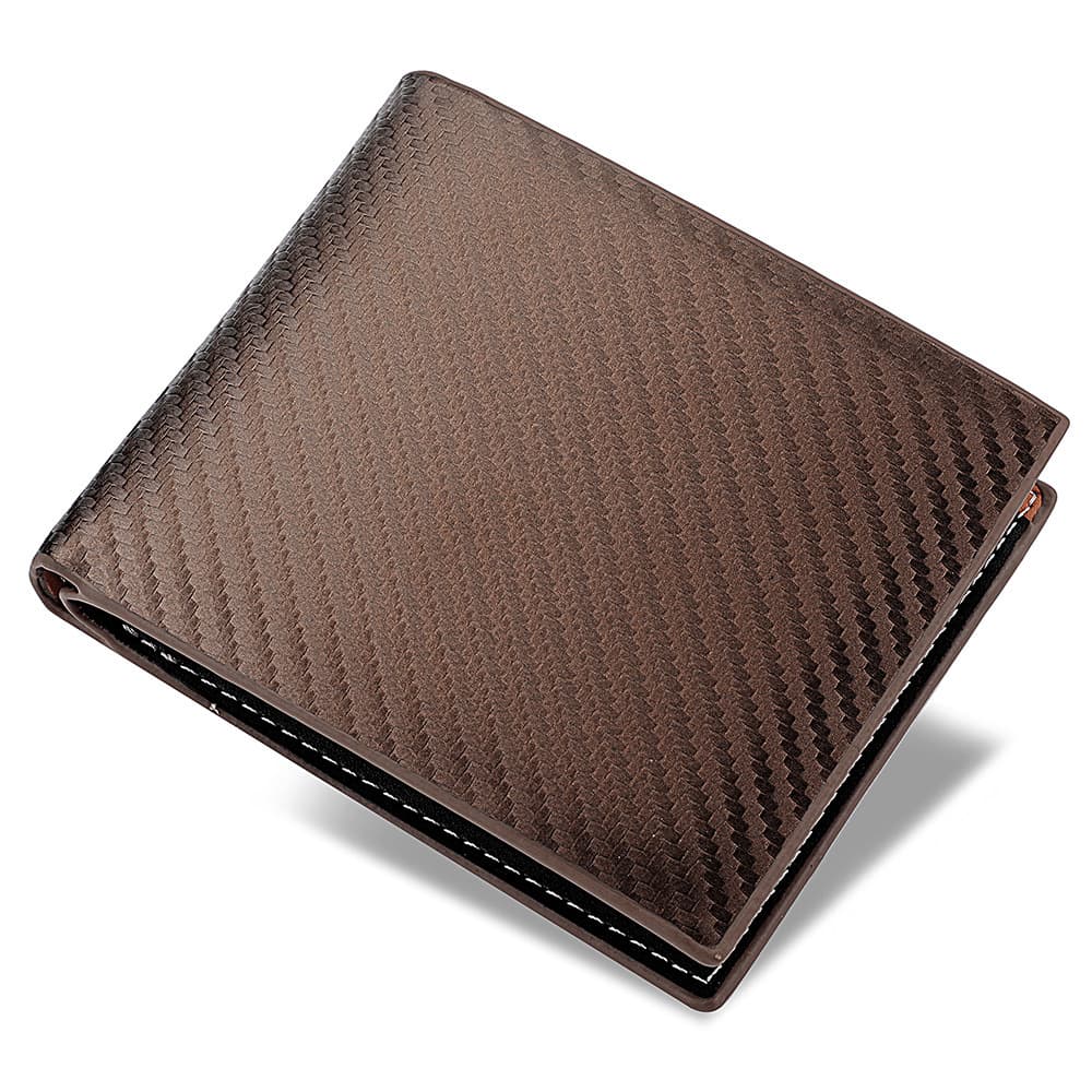 Carbon Fiber Wallet Men's Card Holder One-piece Zipper — 4