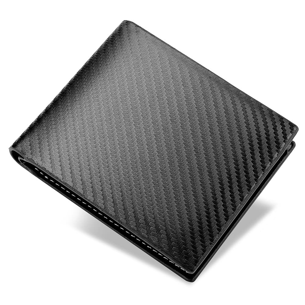 Carbon Fiber Wallet Men's Card Holder One-piece Zipper — 10