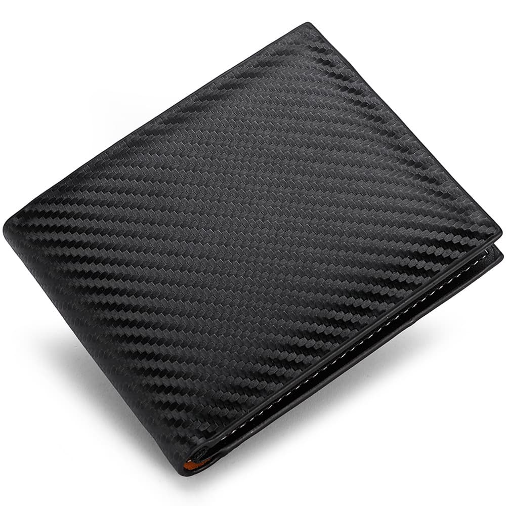 Carbon Fiber Wallet Men's Card Holder One-piece Zipper — 8