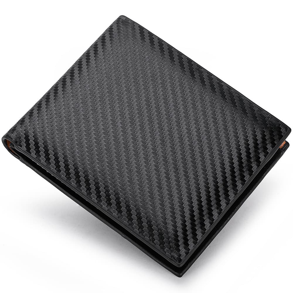 Carbon Fiber Wallet Men's Card Holder One-piece Zipper — 11