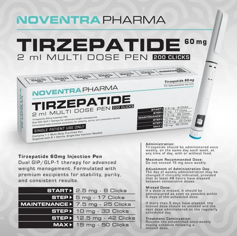 NoventraPharma - Tirzepatide 60mg Pen