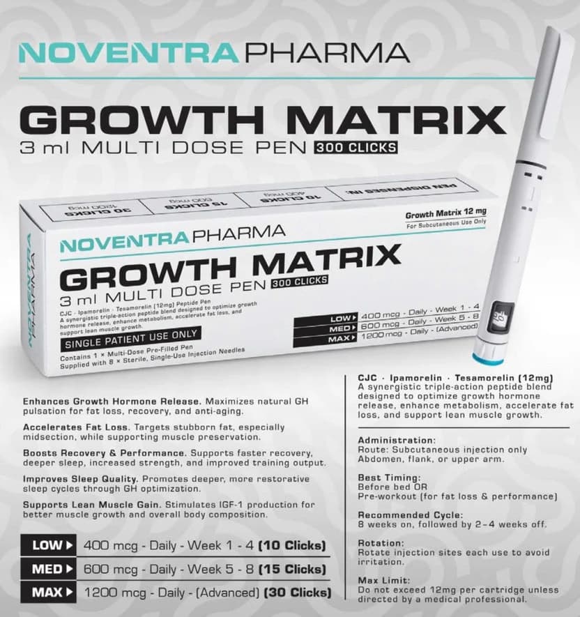 NoventraPharma - Growth Matrix 12mg Pen