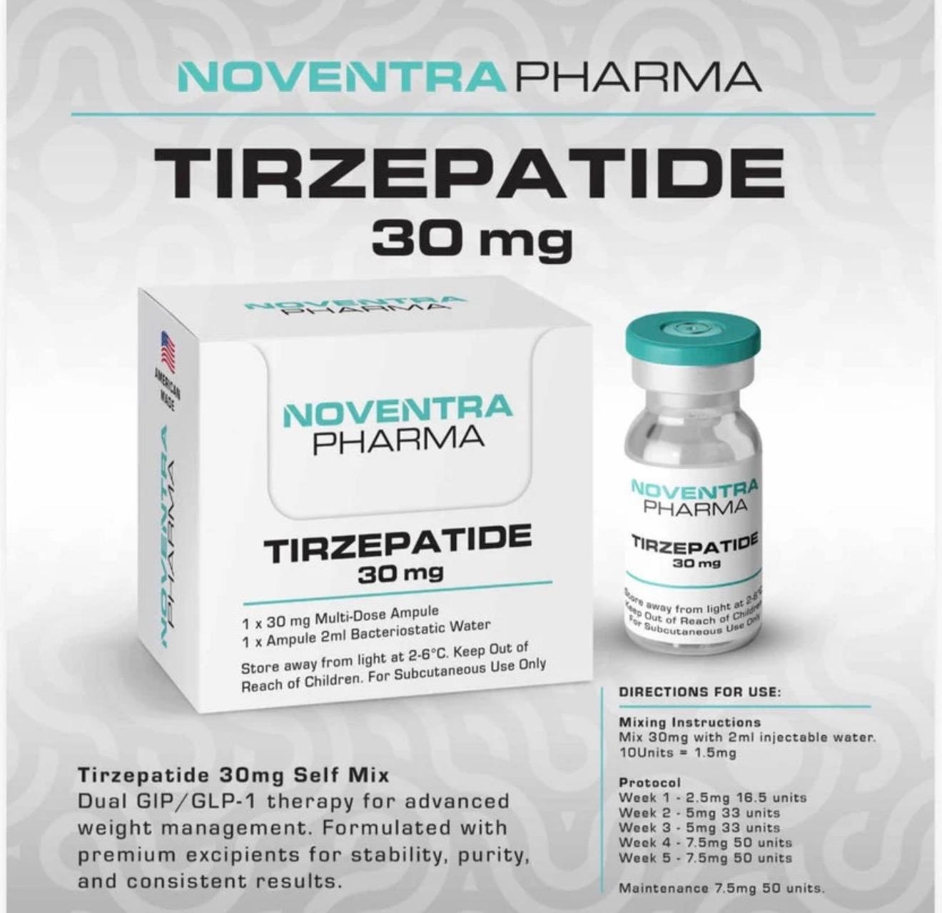 NoventraPharma - Tirzepatide 30mg Vial