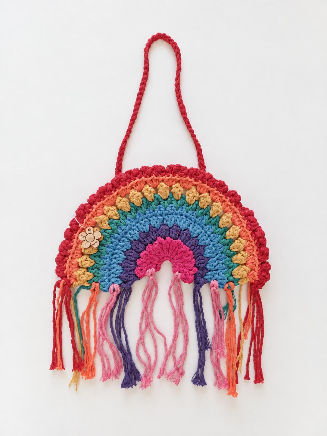 Decorative Crocheted Rainbow  — 1