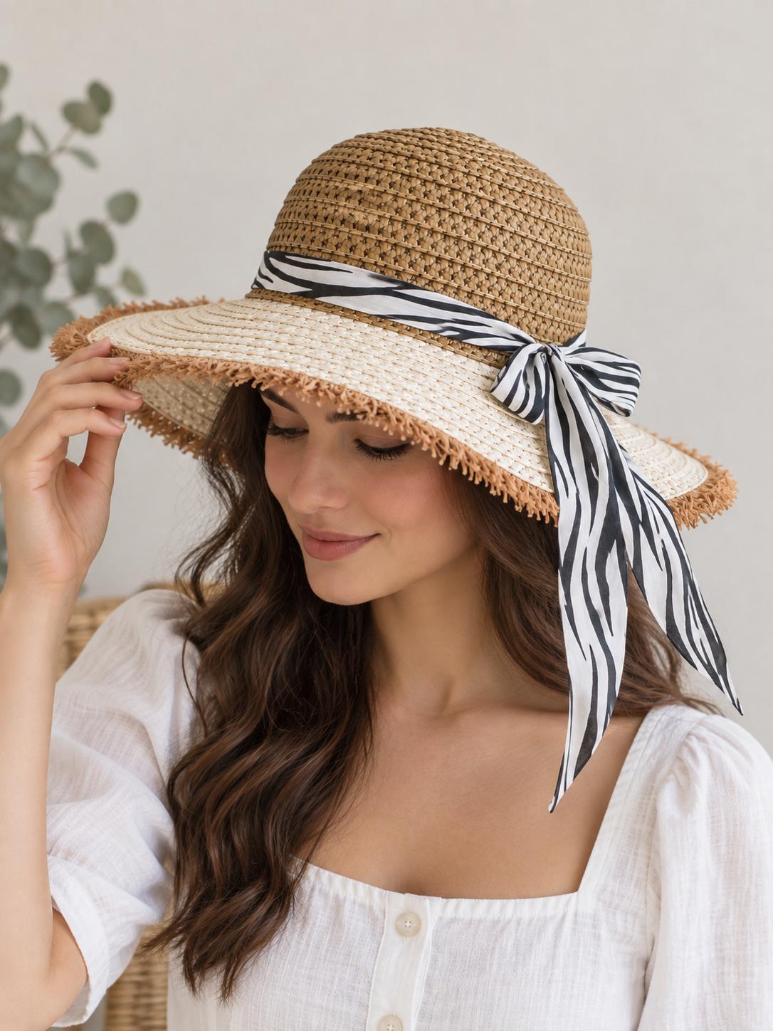 Preloved Sun Hat - Zebra — 1