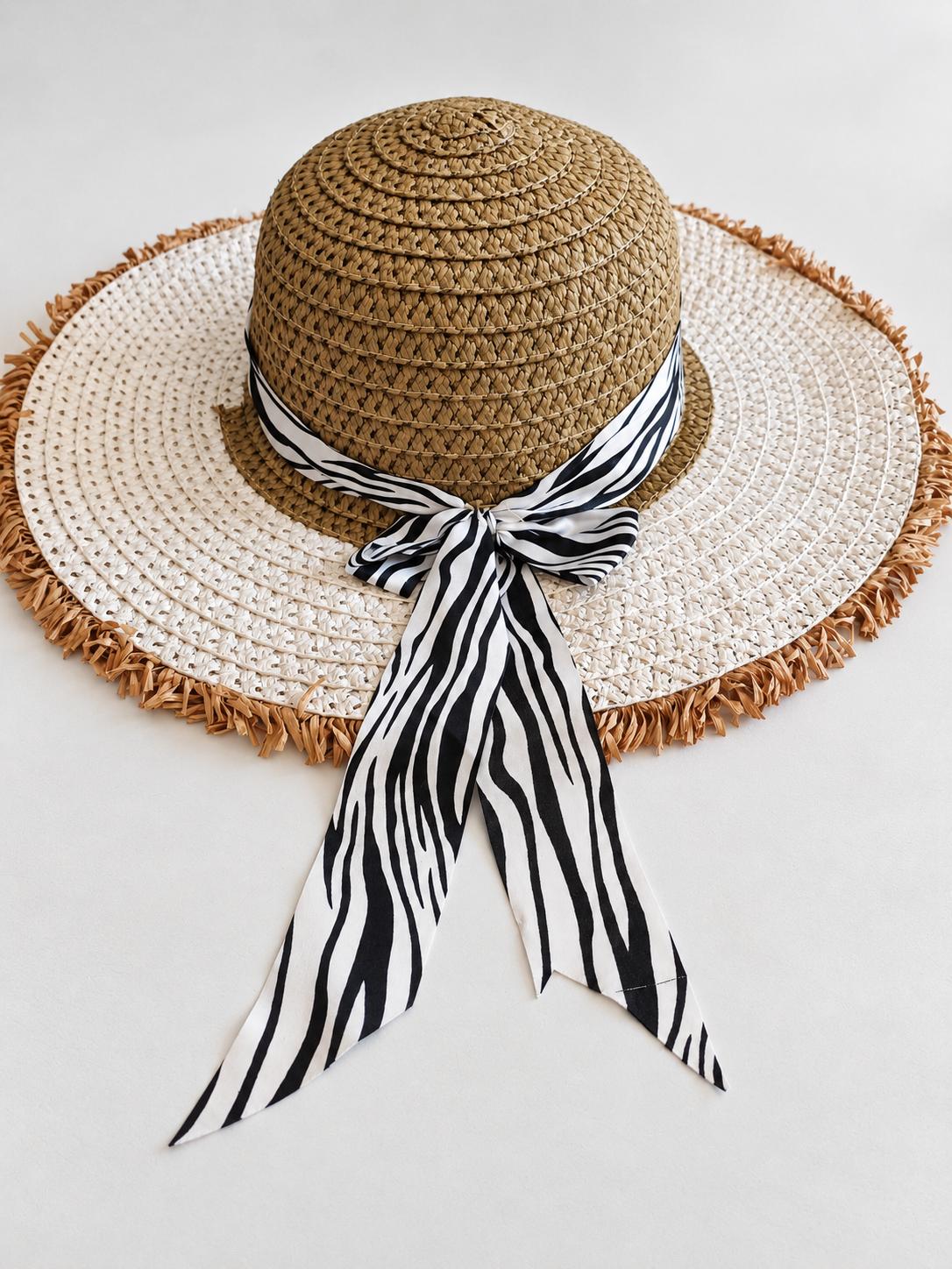 Preloved Sun Hat - Zebra — 2