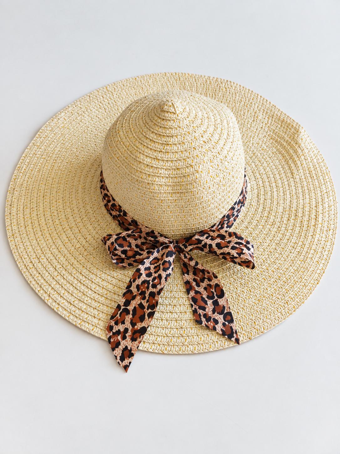 Preloved Sun Hat - Leopard  — 2
