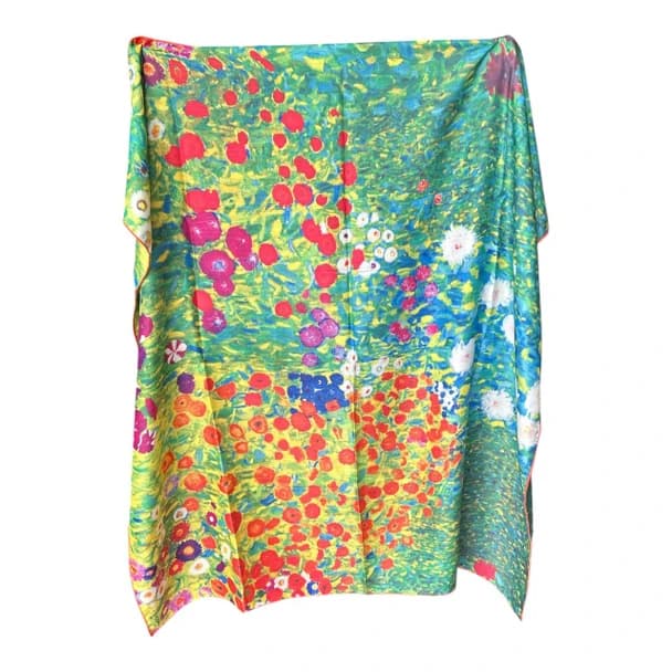 Wildflower Silk & Cashmere Scarf, photo 2