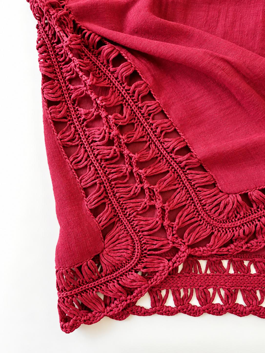 Crochet Trim Cover-Up Kaftan, photo 6